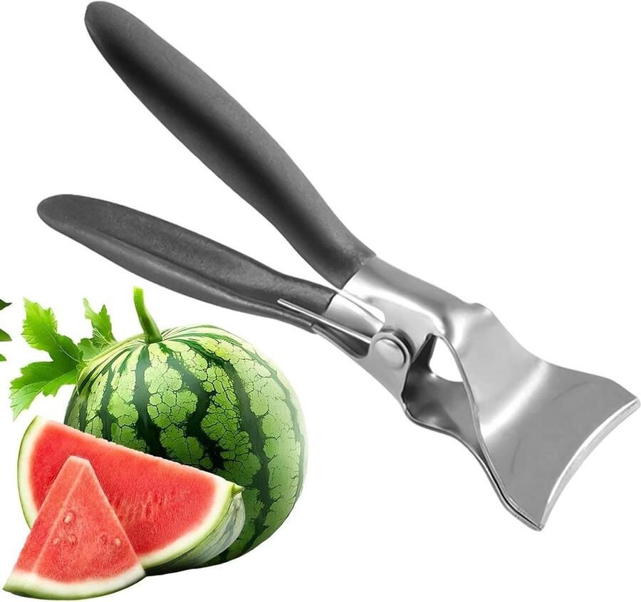 Watermeloen Snijder Fruit Opener Morsvrij Snijden Efficiënt Mechanisme 231 cm Lengte Zilver