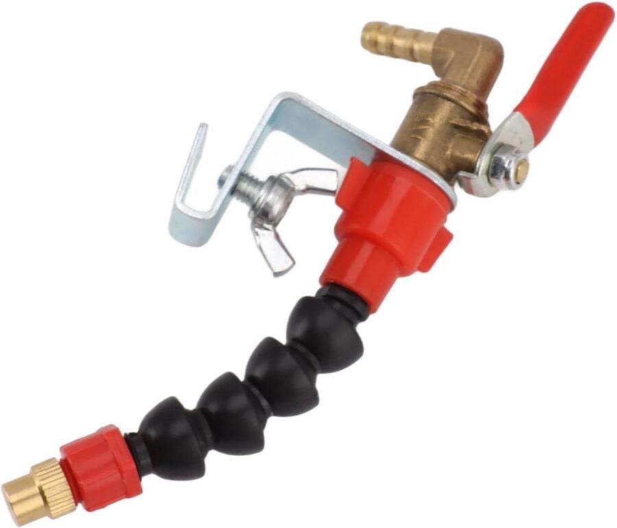 Watersproeier Snijmachine Vernevelingssysteem Mondstuk Stofreductie Werkplek Roestvrijstaal Koper 16 x 10 x 6 cm Zilver