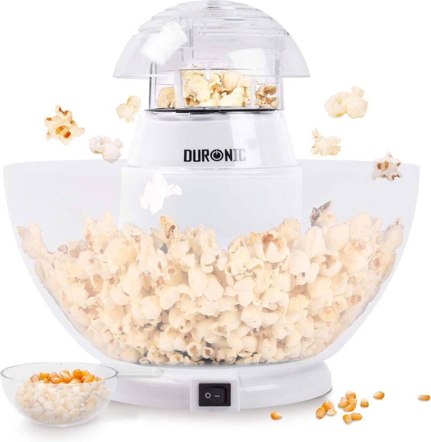 WE Popcornmachine – 1200 Watt heteluchtpopcornmachine – gezonde olievrije popcorn