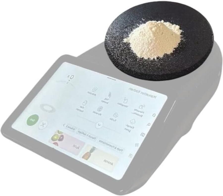 Weegplateau Keukenmachine Accessoire Keuken Nauwkeurig Afwegen Op Maat Gemaakt 26x22x4.5 cm Zwart - Foto 1