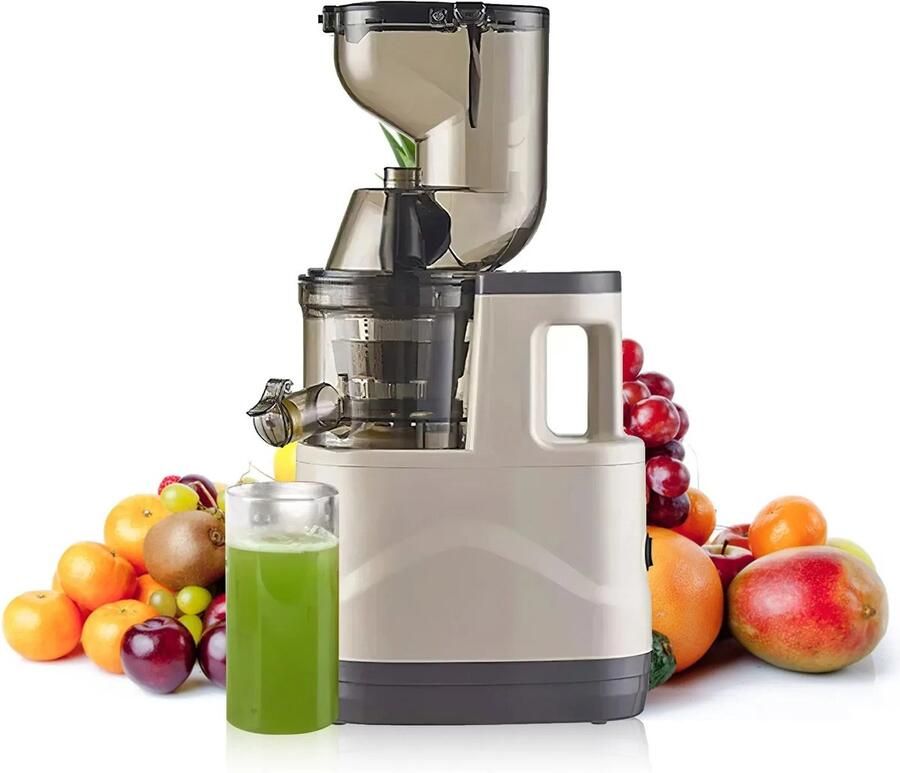 Weelora Slow Juicer Slowjuicer Sapcentrifuge Sapcentrifuges Groenten En Fruit 300W Pulpscheiding Hoge Sapopbrengst Gemakkelijk Schoon Te Maken Kleur Wit