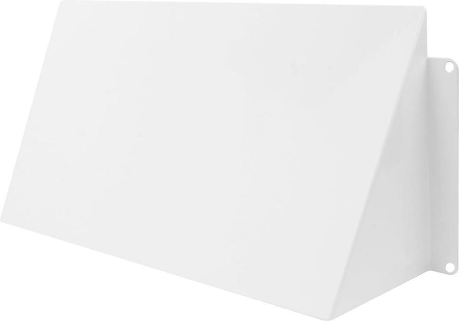 Weerbestendige afzuigkap beschermkap voor ventilatieroosters 250 x 120 mm verzinkt staal kleur wit (RAL9016) - Foto 1