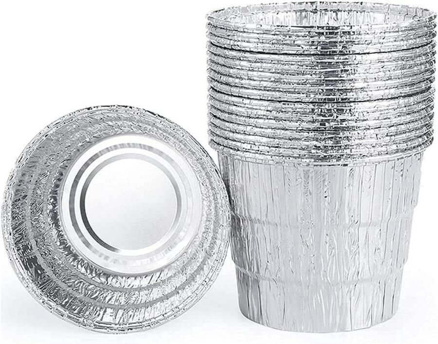 Wegwerp Bakplaat Liners Grill Bakplaat BBQ Schoonhouden Hittebestendig Aluminium 12 Stuks Zilver