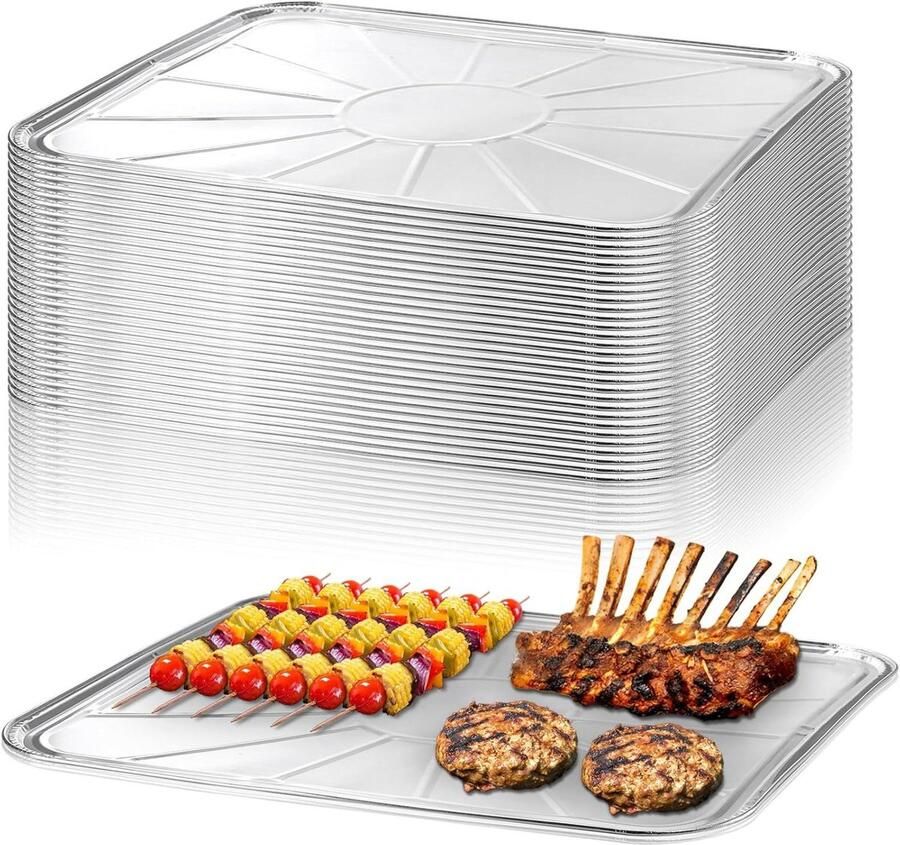 Wegwerp Oven Liners Aluminium Folie Bakplaat Oven Schoonhouden Set van 30 Stuks 45.7 x 39.4 cm