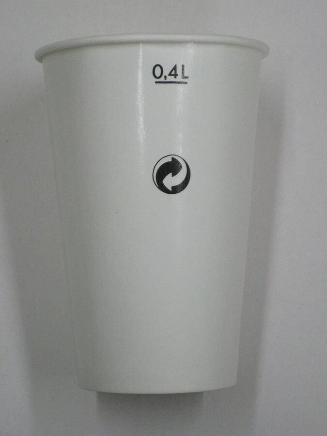 Wegwerpbekers Papier 400 ml 50 Stuks Voor Drinken en Feestjes