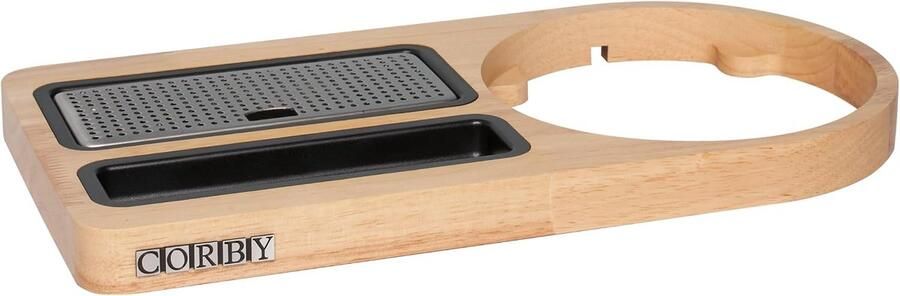 Welkomsttray compact licht hout geschikt voor Corby Buckingham 1L waterkoker stijlvolle uitstraling ShopVlot