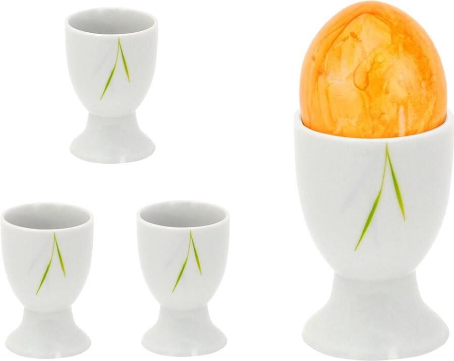 Well eierdopjes 4-delige set 4 8 cm wit keuze uit verschillende motieven