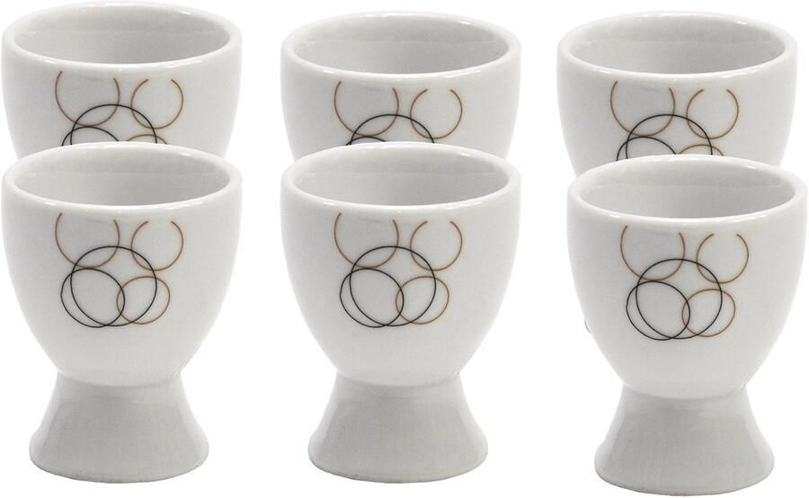 Well Set van 6 eierdopjes look 4 8 cm