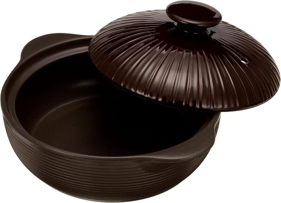 Westerse Soeppan Stoofpan Gezellig Koken Hittebestendig 1.1 Liter Chocoladebruin