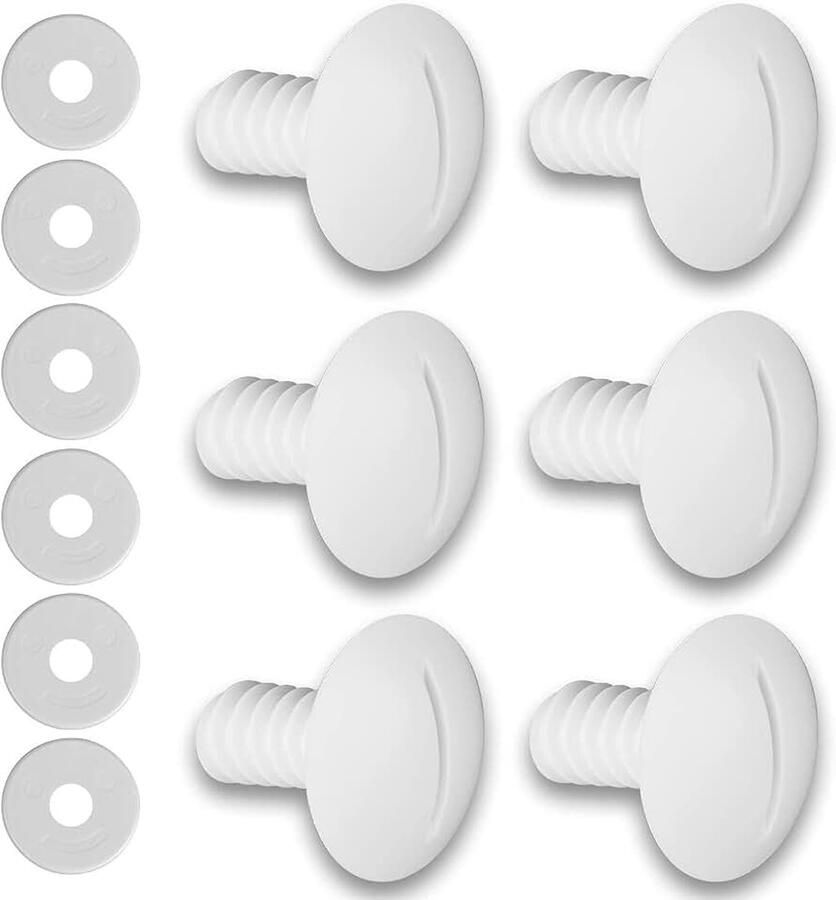 Wiel Schroeven voor Polaris Pool Cleaner 180 280 met Extra 6 stks Wasmachines Pool Cleaner Vervangende Onderdelen C55 C-55 Wit