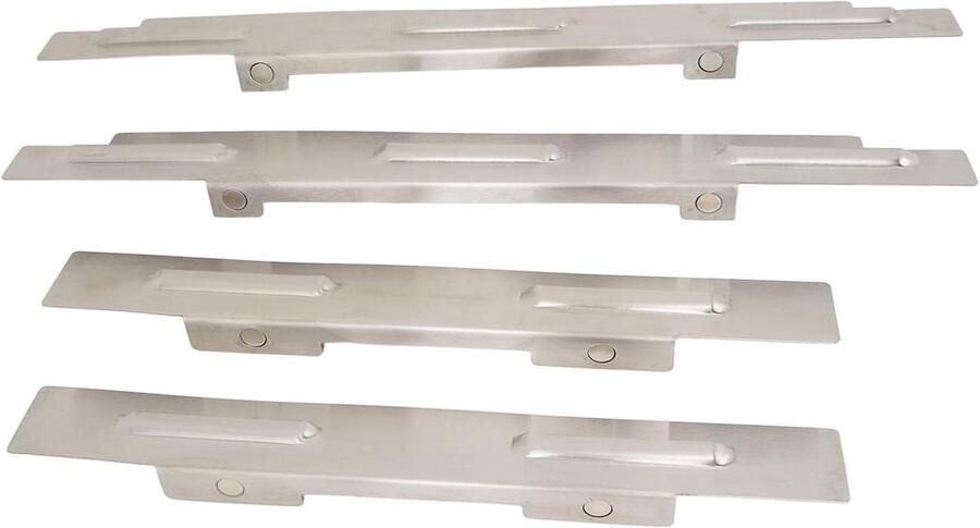 Windschermen Bakplaat Grill Accessoires Buiten Koken Verstelbaar Ontwerp 4 Stuks Zilver