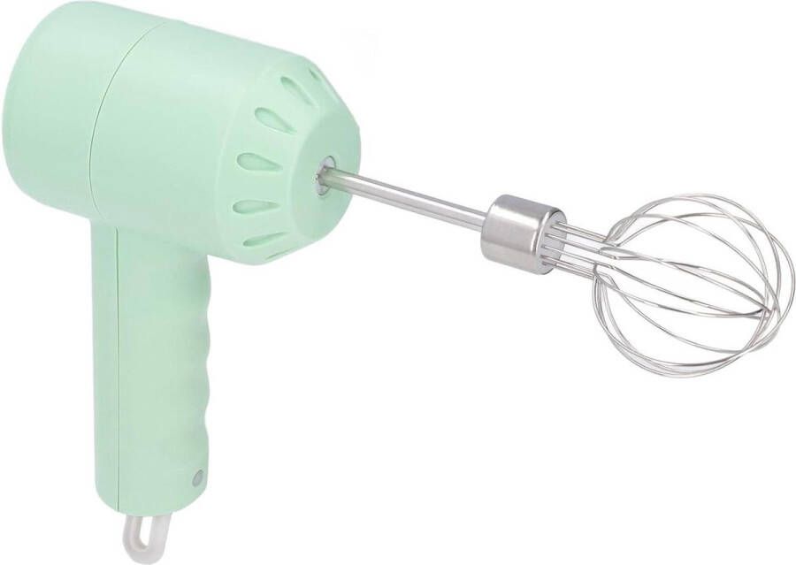Wireless Hand Mixer 3 Speed Changing Mini Whisk Handheld Milk Frother Portable Mini Mixer for Baking Green