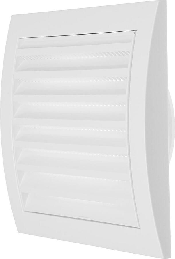 Witte Afzuigkap Ventilatierooster 10 cm met Ongediertebescherming voor Ventilatiekanalen