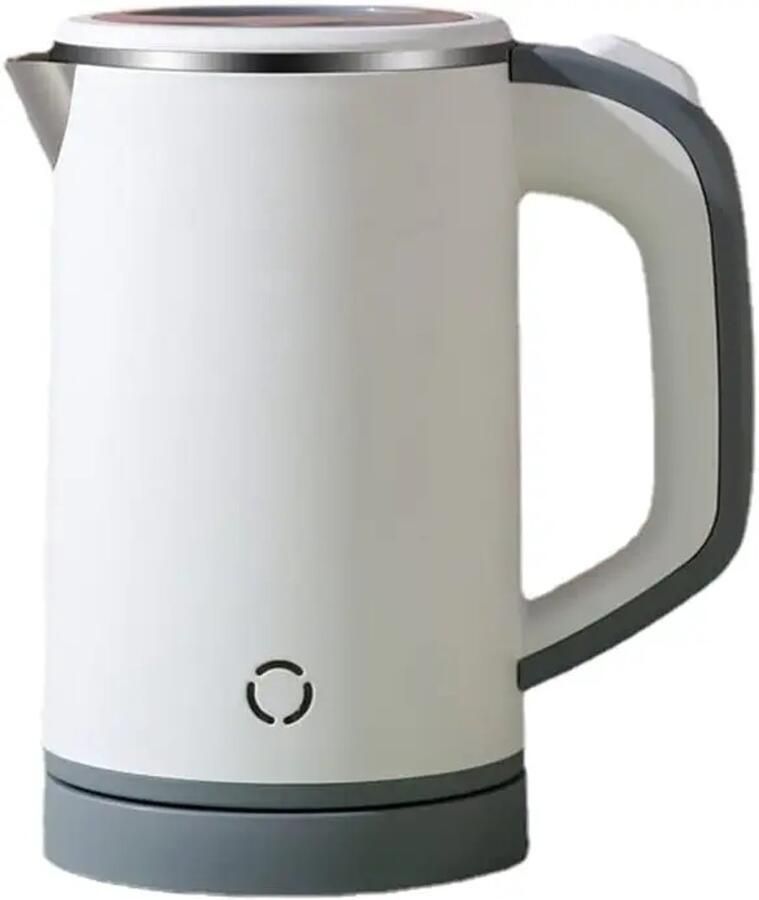 Witte draagbare elektrische waterkoker inhoud 800 ml schakelt automatisch uit na het koken afneembaar deksel 600W vermogen compact en draagbaar Geschikt voor eenpersoonsgebruik