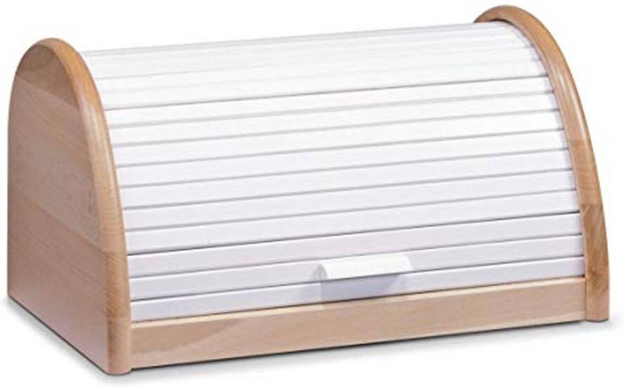 Witte Houten Broodtrommel 39x25x21 cm