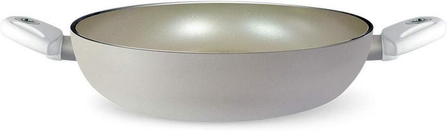 Witte Koekenpan 28 cm met Diamant Antiaanbaklaag voor Alle Warmtebronnen