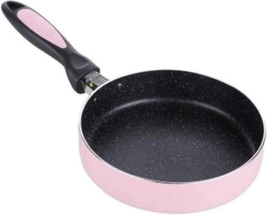 Wok 20cm Platte Bodem Koekenpan Melk Pan Huishoudelijke Maifan Stenen Pot Platte Bodem Non-stick Pan Inductiekookplaat Algemeen (Maat : 18cm)