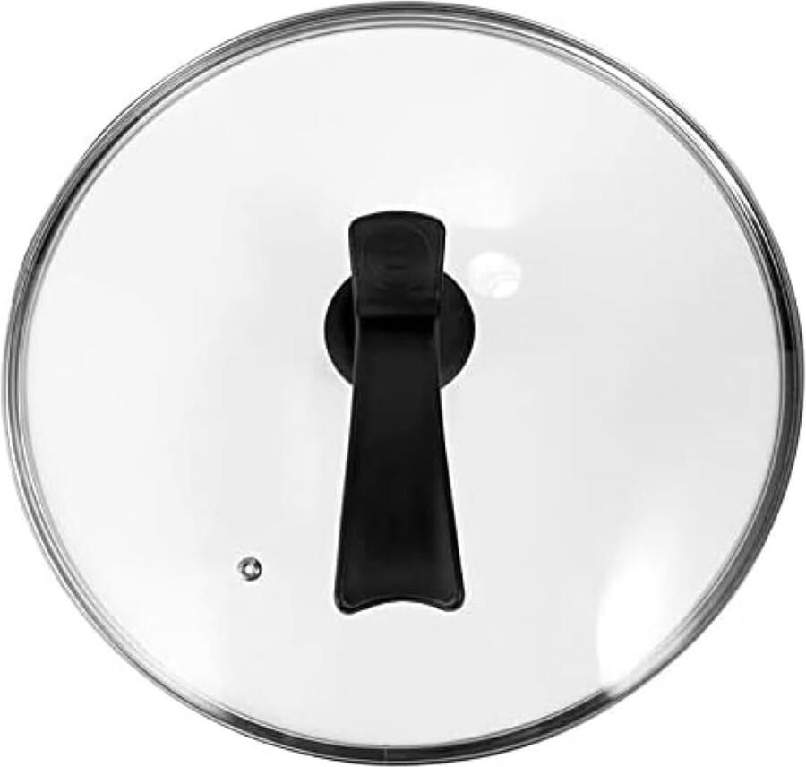 Wok Deksel Pan Deksel Koken en Stomen Universeel en Transparant 26 cm Transparant