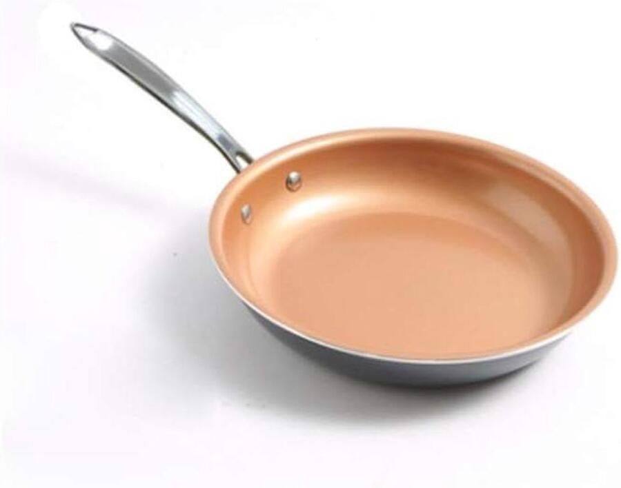 Wok Koekenpan Keukenpan Huishouden Lekker Koken Keramische Laag 28cm Oranje