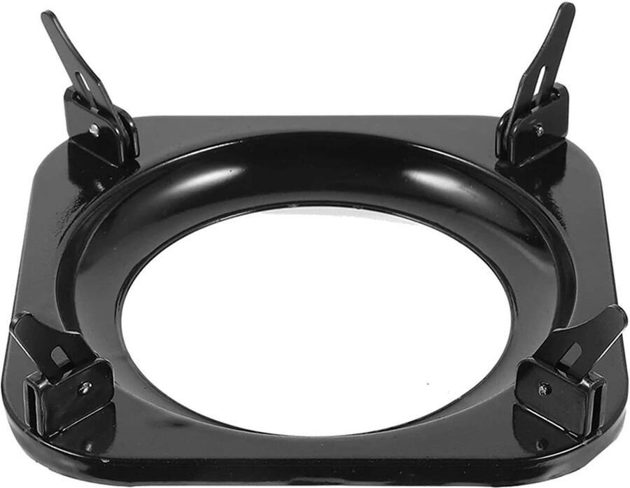 Wok Ondersteuning Ring Gasfornuis Rek Stabiel Koken Anti-Slip Ontwerp 19.5 cm Zwart