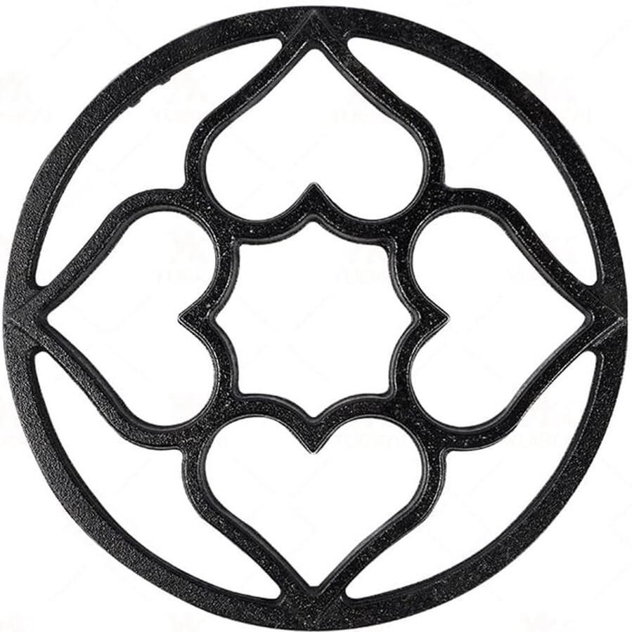 Wok Ondersteuning Ring Kookplaat Standaard Stabiel Koken Antislip Gietijzer 19cm Diameter Zwart