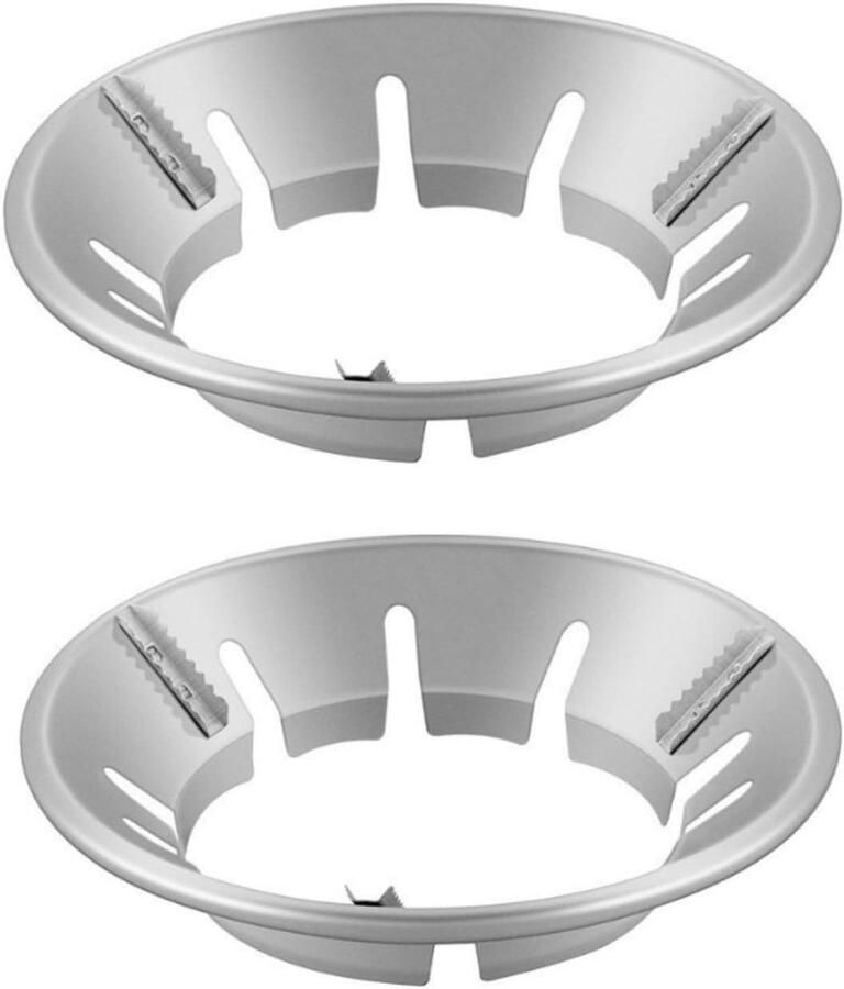 Wok Pan Houder Gasbrander Ring Stabiel Koken Antislip Ontwerp 24 cm Zilverkleurig