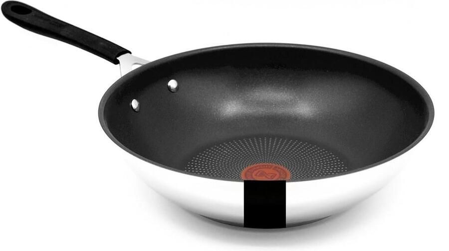 Wok Pan Koekenpan Allround Koken Titanium Non-stick 28 cm Zilver