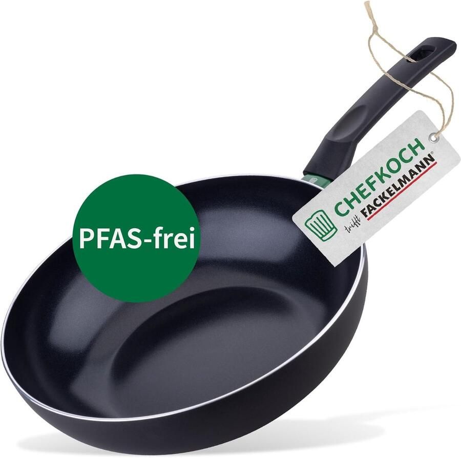 Wok Pan Koekenpan Aluminium Snel Koken Keramische Anti-aanbaklaag 28 cm Zwart