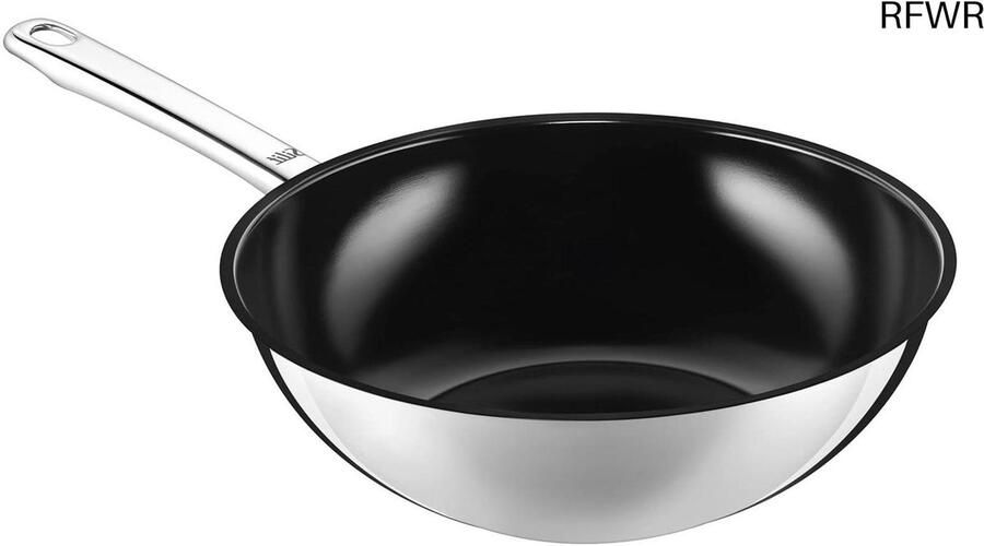 Wok Pan Koekenpan Aziatisch Koken Minerale Anti-aanbaklaag Ø 28 cm RVS