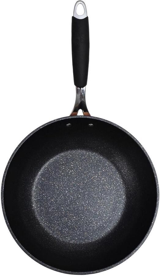 Wok Pan Koekenpan Gezond Koken Gouden Koper Coating 28 cm Koper