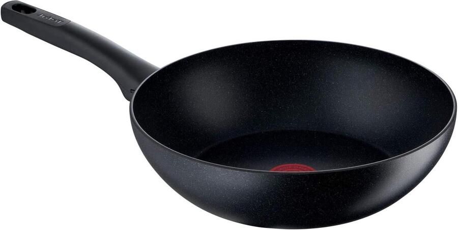 Wok Pan Koekenpan Gezond Koken Krasbestendige Coating 28 cm Zwart