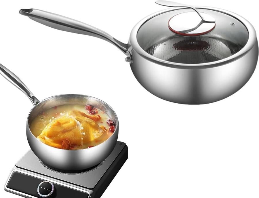 Wok Pan Koekenpan Gezond Koken Titanium Nonstick 26 cm Zwart - Foto 2