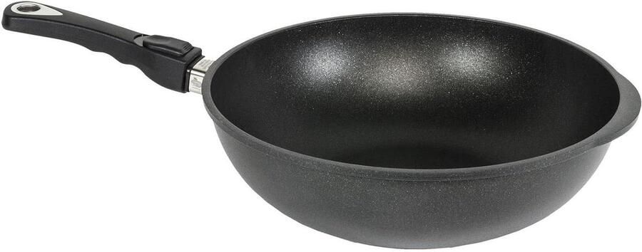 Wok Pan Koekenpan Gietijzer Professioneel Koken Lotan Anti-aanbaklaag 32 cm Ø Groen