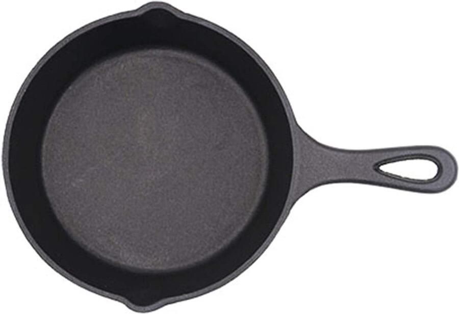 Wok Pan Koekenpan Grillpan gerechten koken Gelijkmatige warmteverdeling 300 gram Zwart