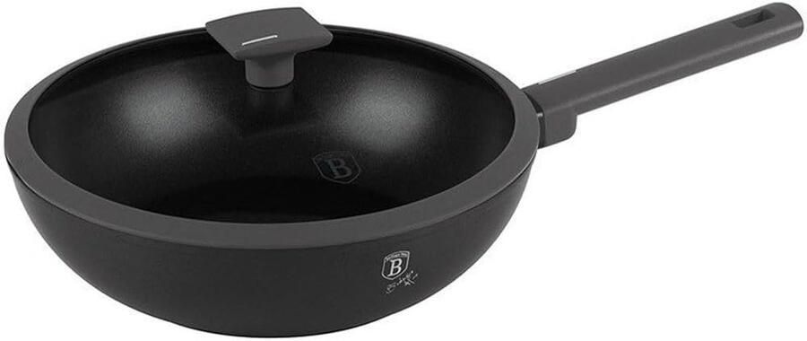 Wok Pan Koekenpan Koken Energiebesparend 28 cm Antraciet