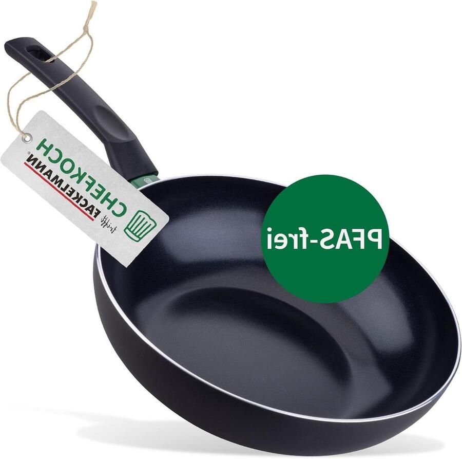 Wok Pan Koekenpan Lekker Koken Keramische Antiaanbaklaag 28 cm Zwart