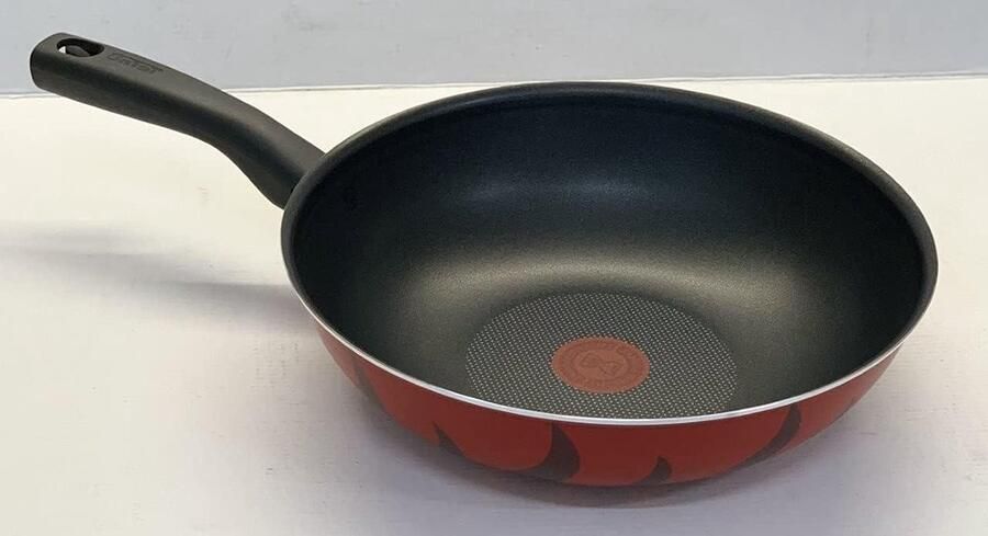 Wok Pan Koekenpan Lekker Koken Non-stick coating 28 cm Rood