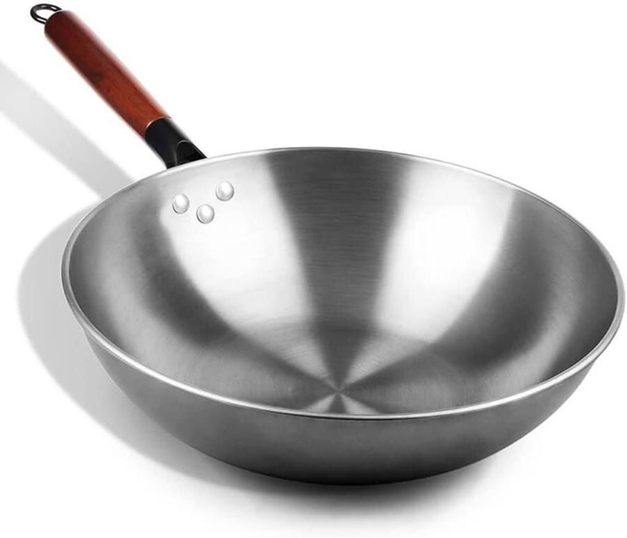 Wok Pan Koekenpan Lekker Koken Verwijderbaar Handvat Vaatwasserbestendig Zwart