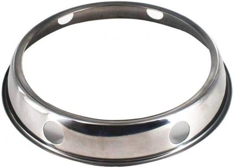 Wok Pan Ondersteuning Wok Ring Stabiel Koken Innovatief Ontwerp Universele Maat Zilver