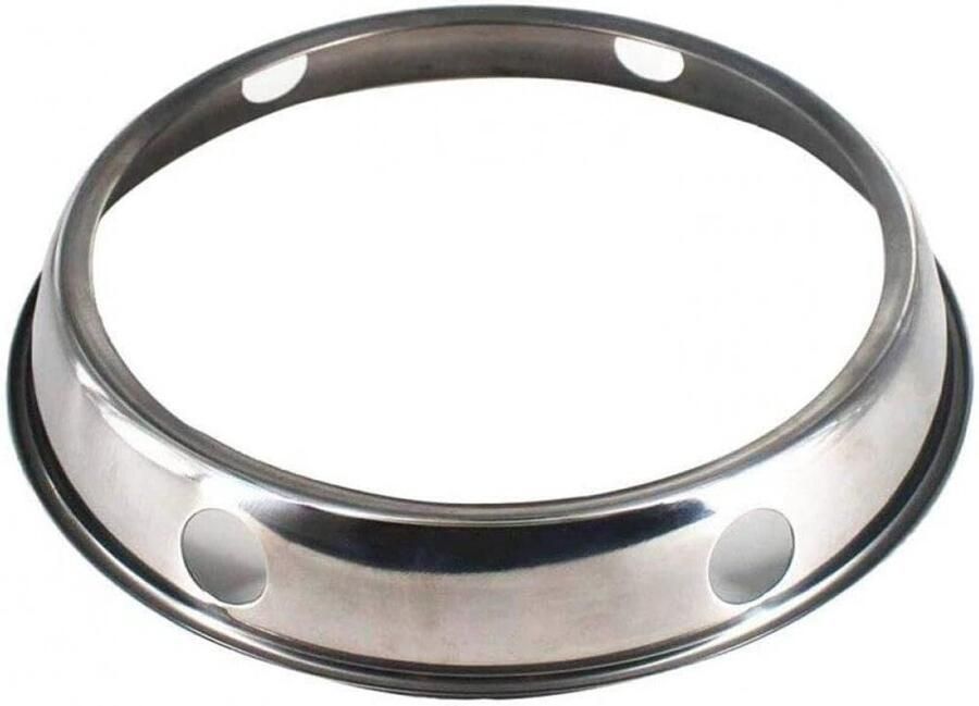 Wok Pan Ondersteuning Wok Ring Stabiel Koken Innovatief Ontwerp Universele Maat Zilver