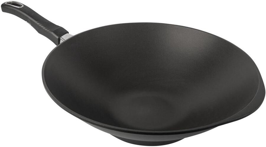 Wok pan Roerbakpan Gezond koken Afneembare handgreep Ø360mm Zwart