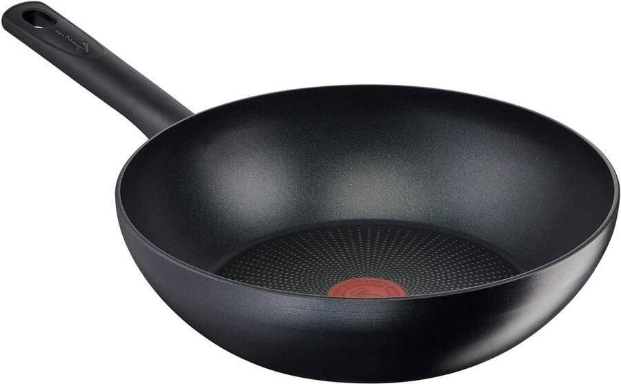 Wok Pan Roerbakpan Inductie Gezond Koken Gemaakt van Gerecycled Aluminium 28 cm Groen