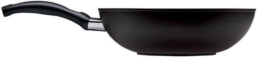 Wok Pan Roerbakpan Lekker Koken Sterke Antiaanbaklaag 28 cm Zwart