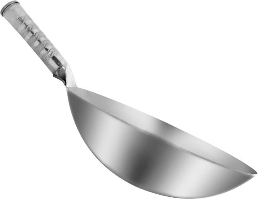 Wok pan Roerbakpan met deksel Aziatisch koken Snelle warmtegeleiding 30 cm Zwart