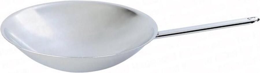 Wok Pan Roerbakpan Snel Koken 7-laags Materiaal 36 cm Zilver