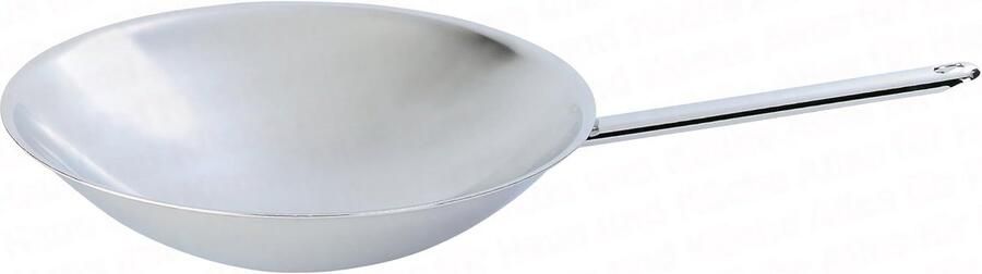 Wok Pan Roerbakpan Snel Koken 7-laags Materiaal 36 cm Zilver