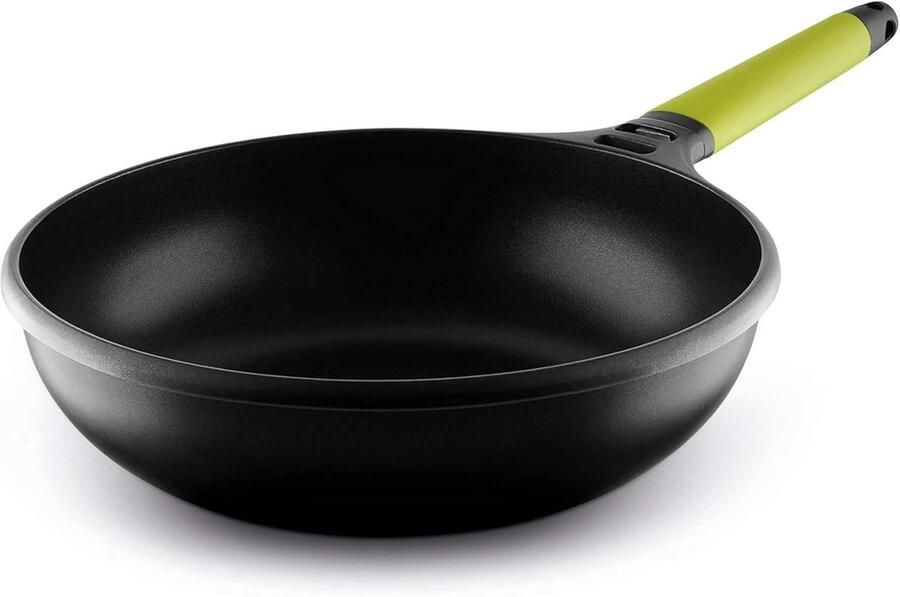 Wok Pan Roerbakpan Snel Koken Inductie Geschikt 28 cm Groen