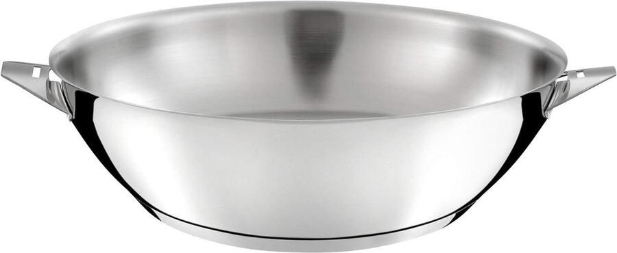 Wok Pan Roerbakpan Wok Gezond Koken 18 10 Roestvrij Staal 28 cm Zilver
