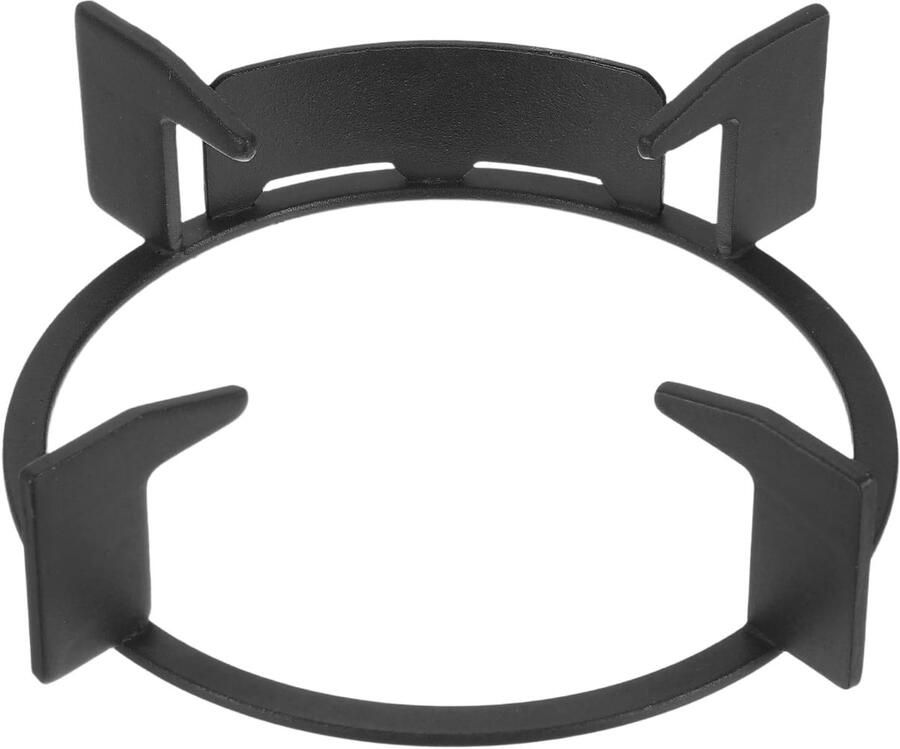 Wok Ring Gasfornuis Ondersteuning Stabiel Koken Gietijzeren Constructie 163 mm Binnendiameter Zwart