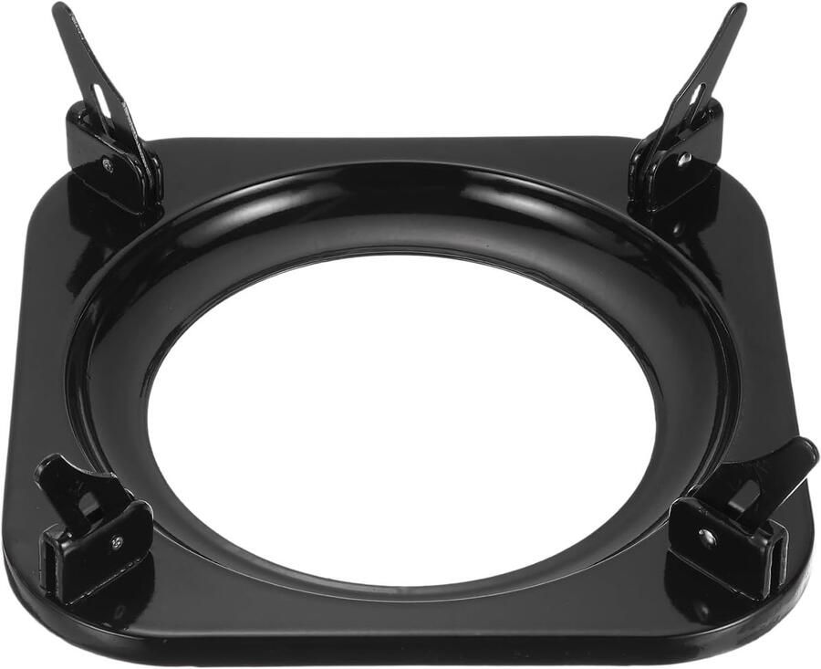 Wok Ring Gasfornuis Ondersteuning Stabiel Koken Gietijzeren Constructie 19.3 cm Zwart